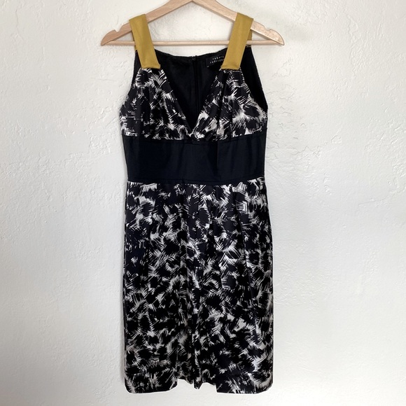 Robert Rodriguez✨Brush Stroke Printed Silk Mini Dress - Picture 1 of 7